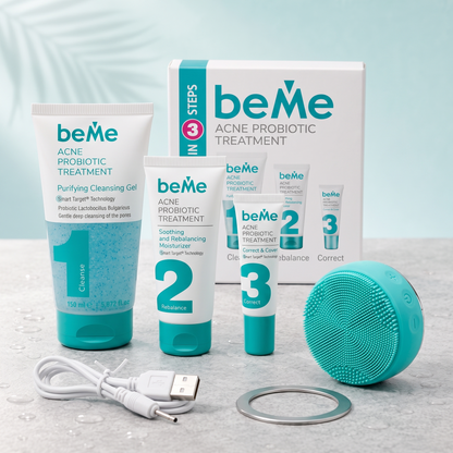 beMe Home Spa Комплект – Пълна рутина + уред за сияйна кожа у дома