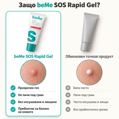 beMe SOS Rapid Gel – Спешна грижа за пъпки и белези