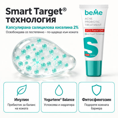 beMe SOS Rapid Gel – Спешна грижа за пъпки и белези